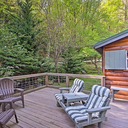 Bryson City Cabin With Fire Pit On Coopers Creek! Bagian luar foto